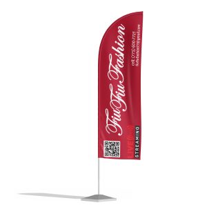 promotional flag for clothing store
