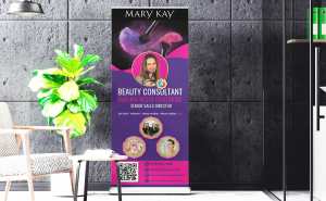 Roll Up Banner For Mary Kay Sales Person