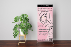 Mary Kay retractable roll up banner stand