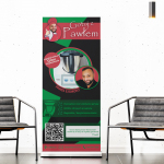 Thermomix Retractable Roll Up Banner Stand